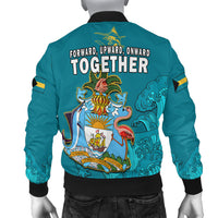 Bahamas Independence Day Bomber Jacket Blue Marlin Since 1973 Style - Wonder Print Shop