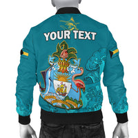 (Custom Personalised) Bahamas Independence Day Bomber Jacket Blue Marlin Since 1973 Style - Wonder Print Shop