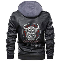 Viking Born to Be a Warrior Leather Jacket RLT12 - Wonder Print Shop