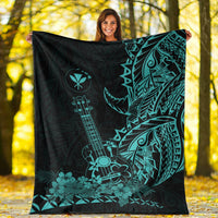 hawaii-polynesian-premium-blanket-ukulele-turquoise