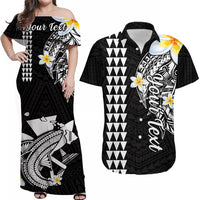 Personalised Hawaii Matching Hawaiian Shirt And Dress Kakau Kanaka Maoli Combine Polynesian Shark Ver.07 - Wonder Print Shop