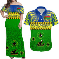 Malampa Province Matching Hawaiian Shirt And Dress Vanuatu Pig Tusk Polynesian Flag Style - Wonder Print Shop