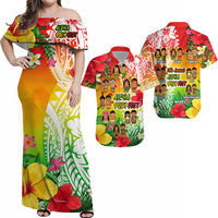 Aloha Poly Fest Matching Hawaiian Shirt And Dress Polynesian Pattern With Tropical Flowers - Wonder Print Shop