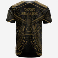 Cook Islands T Shirt Cook Islands Seal With Gold Line Style - Wonder Print Shop