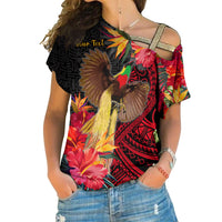 custom-personalised-papua-new-guinea-cross-shoulder-shirt-bird-of-paradise-lt13
