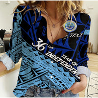 Custom Personalised FSM 36th Year Of Independence Women Casual Shirt LT2 - Wonder Print Shop