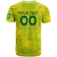 Custom Brazil T Shirt Football 2022 LT2 - Wonder Print Shop