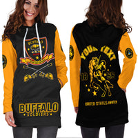 (Custom Personalied) Buffalo Soldiers African American Legend Of The Black Soldiers Hoodie Dress - LT2 - Wonder Print Shop