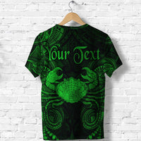 Custom Cancer Zodiac Polynesian T Shirt Unique Style Green LT8 - Wonder Print Shop