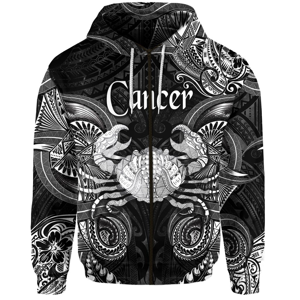 custom-personalised-cancer-zodiac-polynesian-zip-hoodie-unique-style-black