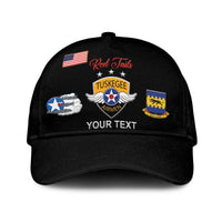 custom-personalised-tuskegee-airmen-classic-cap-the-red-tails-simplified-vibes-black