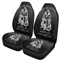 Viking Car Seat Covers Why Use Words? When An Axe Will Do Car Seat Covers RLT12 - Wonder Print Shop