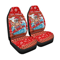 Hawaii Christmas Santas Surf Mele Kalikimaka Car Seat Covers LT2 - Wonder Print Shop