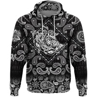 Viking Hoodie Celtic Boar with Bandana Paisley Style RLT12 - Wonder Print Shop