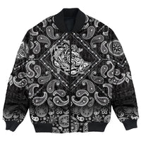 Viking Bomber Jacket Celtic Boar with Bandana Paisley Style RLT12 - Wonder Print Shop