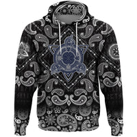Viking Hoodie Celtic Knot Tattoo Art and Helm Of Awe with Bandana Paisley Style RLT12 - Wonder Print Shop