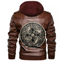Viking Celtic Knot Leather Jacket RLT12 - Wonder Print Shop