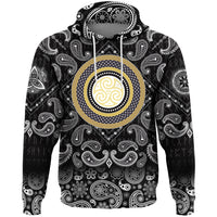 Viking Hoodie Celtic Magic Set with Bandana Paisley Style RLT12 - Wonder Print Shop