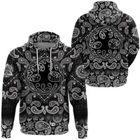 Viking Hoodie Celtic Tree Of Life On White Background with Bandana Paisley Style RLT12 - Wonder Print Shop