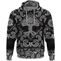 Viking Hoodie Celtic Tree Of Life Vegvisir with Bandana Paisley Style RLT12 - Wonder Print Shop