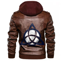 Viking Celtic Trinity Knot Leather Jacket RLT12 - Wonder Print Shop