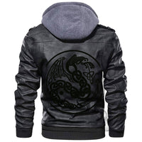 Viking Celtic Dragon Leather Jacket RLT12 - Wonder Print Shop