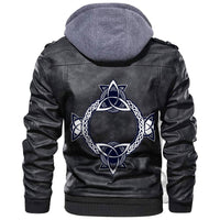 Viking Celtic Helm Of Awe Celtic Trinity Knot Leather Jacket RLT12 - Wonder Print Shop