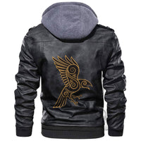 Viking Celtic Raven Leather Jacket RLT12 - Wonder Print Shop