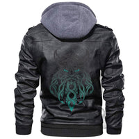 Viking Celtic Tangle Face Leather Jacket RLT12 - Wonder Print Shop