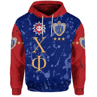 Chi Phi Hoodie Simple Style Blue Scarlet LT8 - Wonder Print Shop