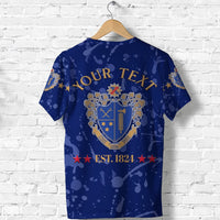 Custom Chi Phi T Shirt Simple Style Blue LT8 - Wonder Print Shop