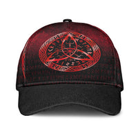 viking-classic-cap-vegvisir-nordic-viking-rune-red-version-classic-cap