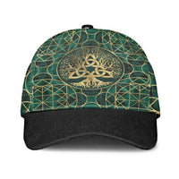viking-classic-cap-tree-of-life-with-triquetra-malachite-and-gold-classic-cap
