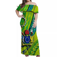 Gift For Couple - Matching Hawaiian Shirt And Dress Cook Islands - Green LT9 - Wonder Print Shop