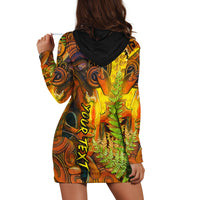 Custom Personalised Hei Tiki Maori Hoodie Dress Fern Aotearoa Ta Moko Sun LT13 - Wonder Print Shop