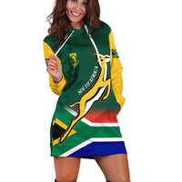 (Custom Personalised) South Africa Rugby Hoodie Dress Springboks Champion Bokke African Pattern Go Bokke LT13 - Wonder Print Shop