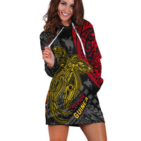 Custom Personalised Papua New Guinea Hoodie Dress Raggiana Birds Of Paradise Happy 47th Independence Day LT13 - Wonder Print Shop