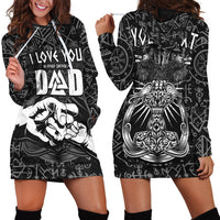 (Custom Personalised) Viking Dad Hoodie Dress Happy Fathers Day Style Runes and Mjolnir LT13 - Wonder Print Shop