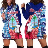 (Custom Personalised) Guam Chamorro Hoodie Dress Happy Liberation Day Latte Stone LT13 - Wonder Print Shop