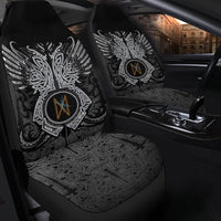 Viking Car Seat Covers Dagaz Rune, Raven Tattoo RLT12 - Wonder Print Shop