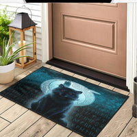 viking-door-mat-fenrir-viking-wolf-cyan-version-door-mat