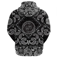 Viking Hoodie Dragon Emblem with Bandana Paisley Style RLT12 - Wonder Print Shop