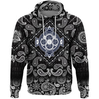 Viking Hoodie Dragons and Celtic Tree Of Life with Bandana Paisley Style RLT12 - Wonder Print Shop