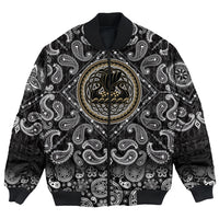 Viking Bomber Jacket Drakkar Ship Sailing On The Stormy Sea with Bandana Paisley Style RLT12 - Wonder Print Shop
