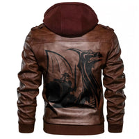 Viking Drakkar Symbol Leather Jacket RLT12 - Wonder Print Shop