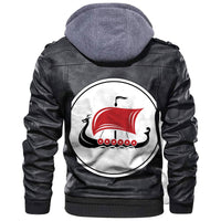 Viking Drakkar Warship Leather Jacket RLT12 - Wonder Print Shop