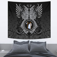 Viking Tapestry - Ehwaz Rune, Raven Tattoo RLT12 - Wonder Print Shop