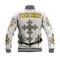 (Custom Personalised) Ethiopia Baseball Jacket Ethiopian Tibeb Pattern Style LT9 - Wonder Print Shop