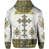 Ethiopia Hoodie Ethiopian Tibeb Pattern Style - Wonder Print Shop