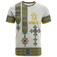 Ethiopia T Shirt Ethiopian Tibeb Pattern Style - Wonder Print Shop